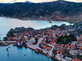 Yağış manzarası şaşırttı, Pınarbaşı deniz oldu