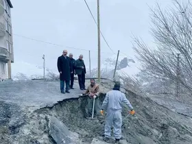 Yağışla birlikte kentte hasar oluştu
