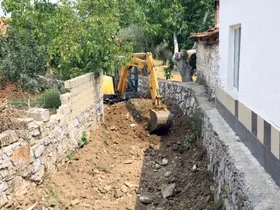 Yağışlar sonrası dere yataklarında temizlik
