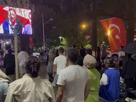 Yağmura rağmen büyük heyecan
