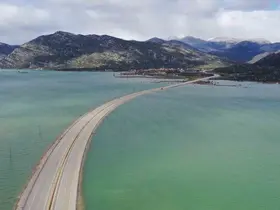 Yeni Antalya-Konya Karayolu Eynif Ovası’nın son hali dron ile görüntülendi
