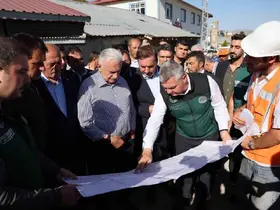 Yıldırım Otlukbeli’ndeki Taşkın Koruma Projesini inceledi

