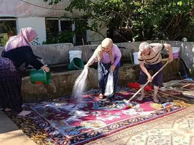 Yozgat’ta geleneksel halı yıkama mesaisi başladı
