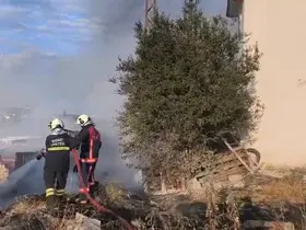 Yozgat’ta trafodaki patlama sonrası yangın çıktı

