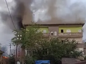 Yüksekova’da yangın

