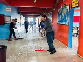 Yüksekova’da yeni eğitim öğretim yılı için okullar temizlendi
