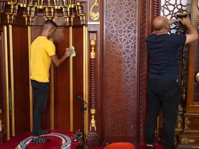 Yunusemre’de ibadethanelerde kapsamlı temizlik çalışması
