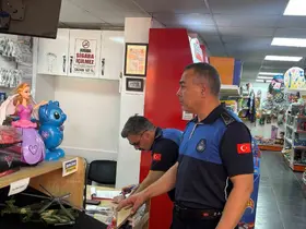 Zabıta ekiplerinden okul öncesi kırtasiye denetimleri
