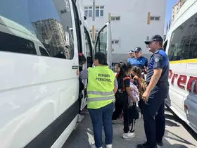 Zabıtadan okul servislerine denetim
