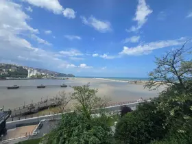 Zonguldak Limanı yağışların ardından sarıya büründü
