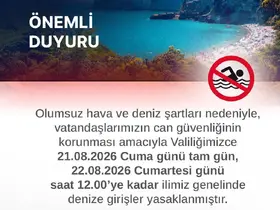 Zonguldak’ta iki gün boyunca denize girişler yasaklandı

