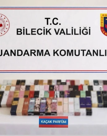 Bilecik’te 300 bin liralık kaçak parfüm ele geçirildi