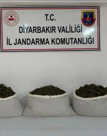 Diyarbakır’da 107 kilo esrar maddesi ele geçirildi