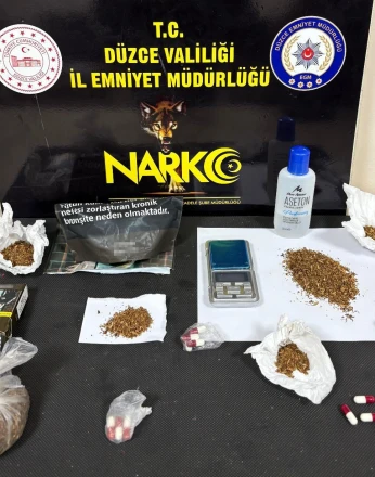 Düzce’de uyuşturucu operasyonunda 3 tutuklama