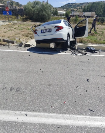 Isparta-Konya yolundaki trafik kazasında 1 kişi yaralandı