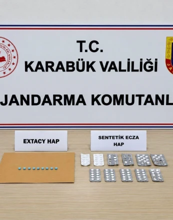 Karabük’te 241 uyuşturucu hap ele geçti
