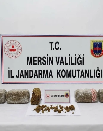 Mersin’de 6 kilo 300 gram kubar esrar ele geçirildi: 2 tutuklama