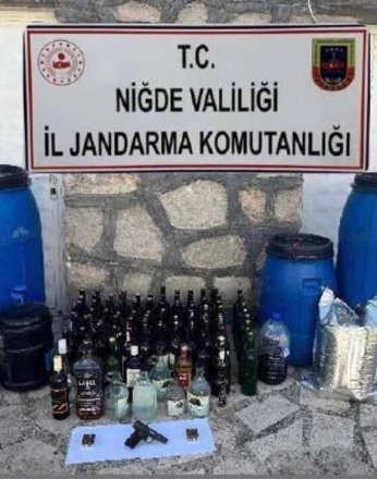 Niğde’de jandarmadan kaçak alkol operasyonu