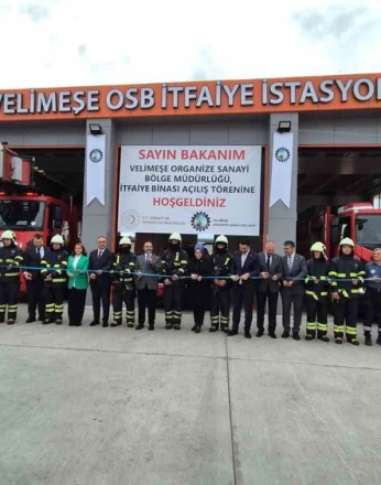 OSB’de itfaiye hizmet binası Bakan Kacır’ın katılımıyla açıldı