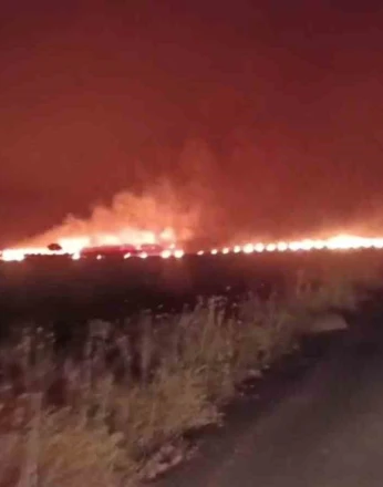 Şırnak’ta çıkan yangında 300 dönümlük alan küle döndü