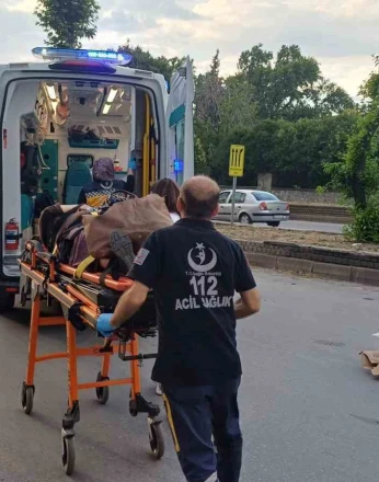 Trafiğe kapalı alanda kaza: 1 yaralı