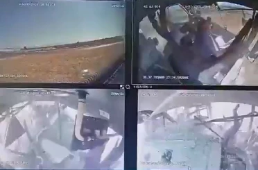 11 kişinin yaralandığı özel halk otobüsü kazasının görüntüleri ortaya çıktı 
