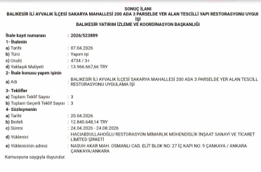 13 milyon TL’lik ihale tamamlandı, tarihi yapı yeniden hayat bulacak 