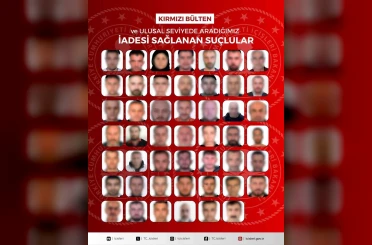 27’si kırmızı bültenle aranan 48 suçlu Türkiye’ye getirildi 