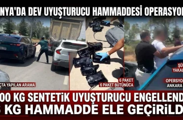 900 kilo sentetik uyuşturucu engellendi: 6 kilo hammadde ele geçirildi