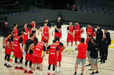 A Milli Erkek Basketbol Takımı, Sırbistan maçı hazırlıklarına başladı 