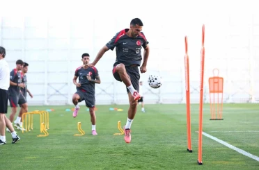 A Milli Futbol Takımı, İspanya maçı hazırlıklarına başladı 