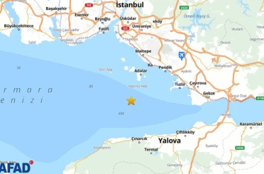 Adalar’da 3.2 büyüklüğünde deprem 