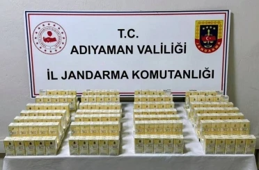 Adıyaman’da 530 paket kaçak sigara ele geçirildi 
