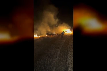 Adıyaman’da korkutan anız yangını 