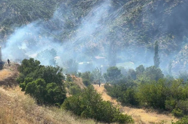 Adıyaman’da korkutan örtü yangını 