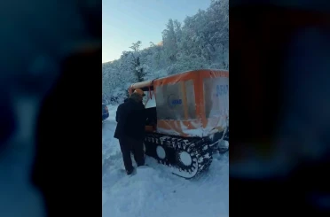 AFAD, kemoterapi hastasını kar engelini aşarak hastaneye ulaştırdı 