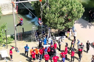Afet kahramanları eğitim kampında buluştu 