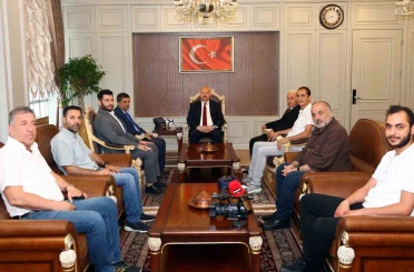 AGAD yönetiminden Vali Abdullah Küçük’e hayırlı olsun ziyareti 