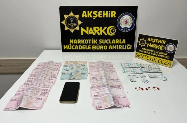 Akşehir’de polisten uyuşturucu operasyonu: 1 gözaltı