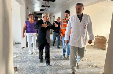 Akşehir Devlet Hastanesi ek binasında sona doğru 