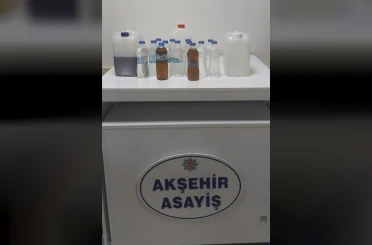 Akşehir Polisi sahte içki imalatına geçit vermedi