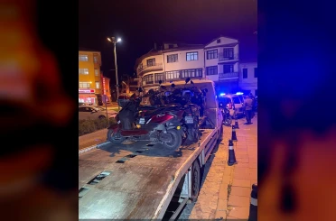 Akşehir’de motosikletlere sıkı denetim