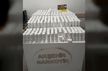 Akşehir’de uyuşturucu operasyonu: 38 bin hap ele geçirildi
