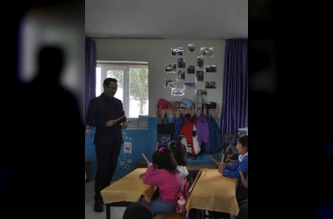 Akyaka Kaymakamı Demirtaş, okul ziyaretlerini sürdürüyor 