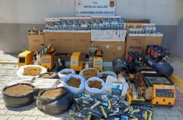 Alanya’da kaçak tütün operasyonu 