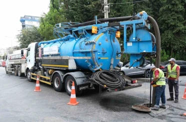 Alanya’da yağmur suyu hatları robot kamera ve kombine araçlarla temizleniyor 