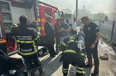 Alevler çatıyı sardı, korku dolu anlar yaşandı 