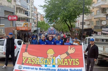 Aliağa’da 1 Mayıs kutlandı 