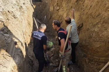 Alt yapı çalışmaları esnasında yaşanan toprak kaymasında 1 işçi öldü 