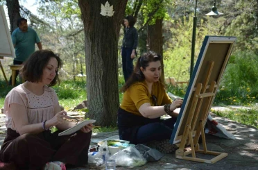 Anadolu Üniversitesi Japon Bahçesinde "Açık Hava Resim Çalıştayı" 